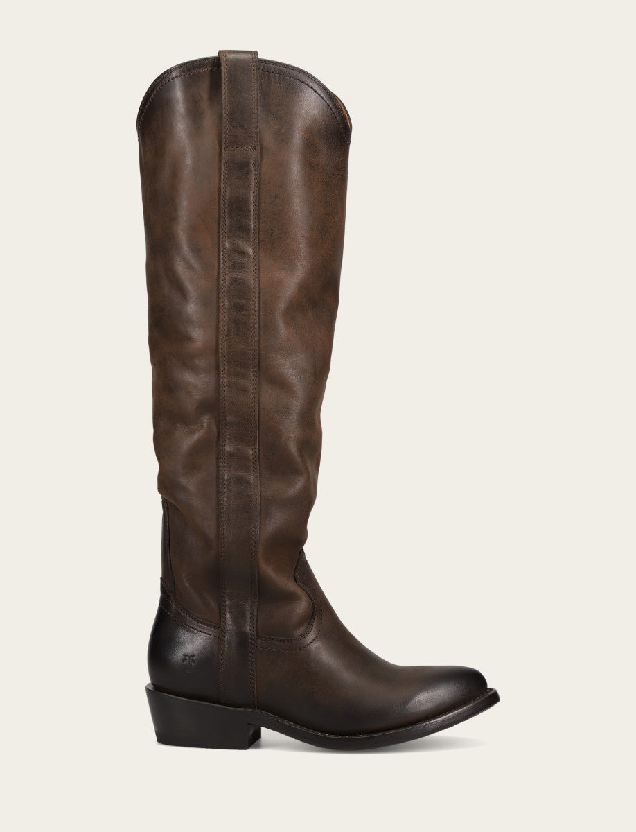 Frye Billy Softy Tall western boots in brown - Monica Dutton outfits Frye Billy Softy Tall western boots in brown - Monica Dutton outfits