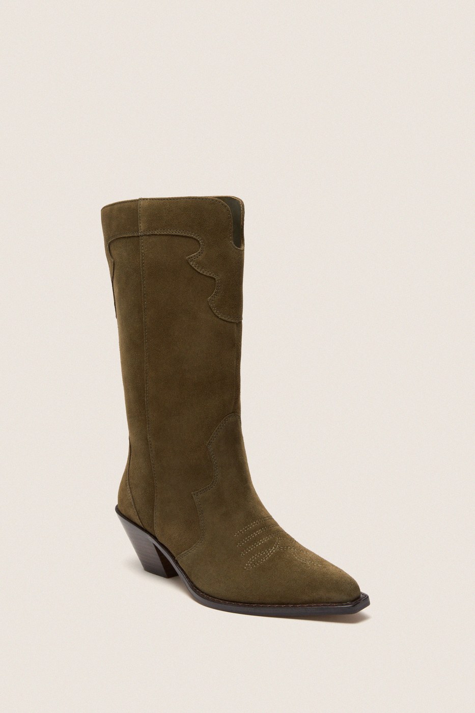 Tuckernuck suede Wilson cowboy boots in dark olive - Monica Dutton outfits Tuckernuck suede Wilson cowboy boots in dark olive - Monica Dutton outfits