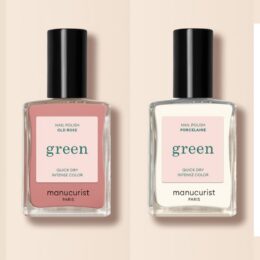 Nude nail polish shades: Manucurist Beige, Old Rose, Porcelaine and Dior Nail Glow