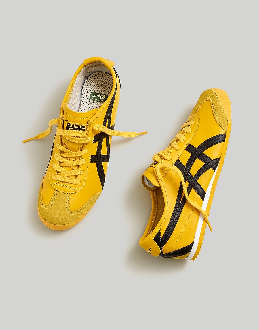 Onitsuka Tiger Mexico 66 sneakers in yellow with black stripes