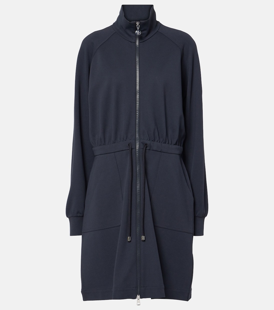 Moncler zip-up jersey minidress