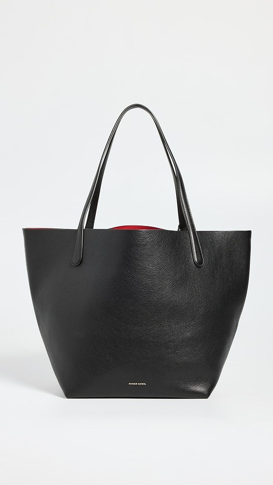 Mansur Gavriel Everyday Soft Tote in Black and Flamma - 17 Must