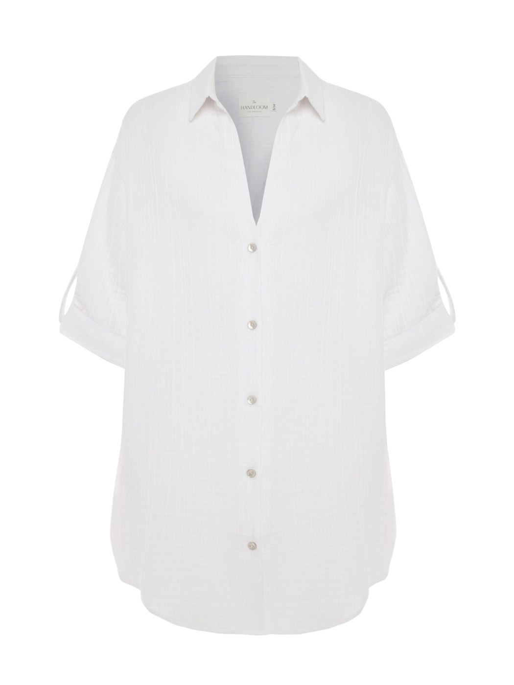 Andie Kaya Oversized Shirt Dress - White