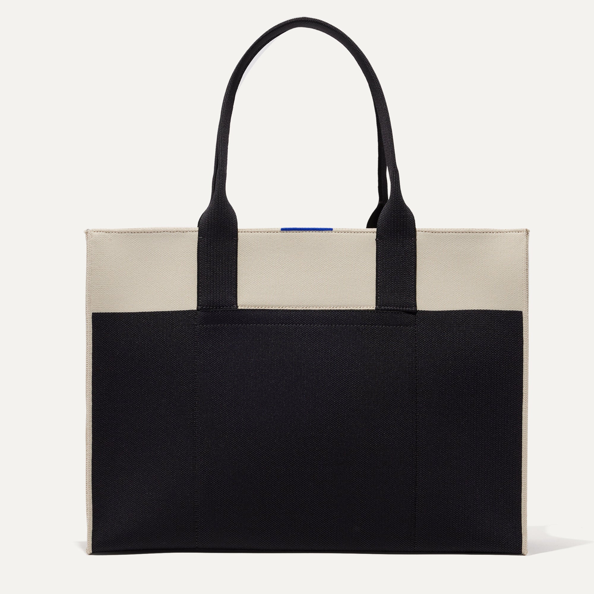 Rothy's Classic Tote in Luna black and ivory