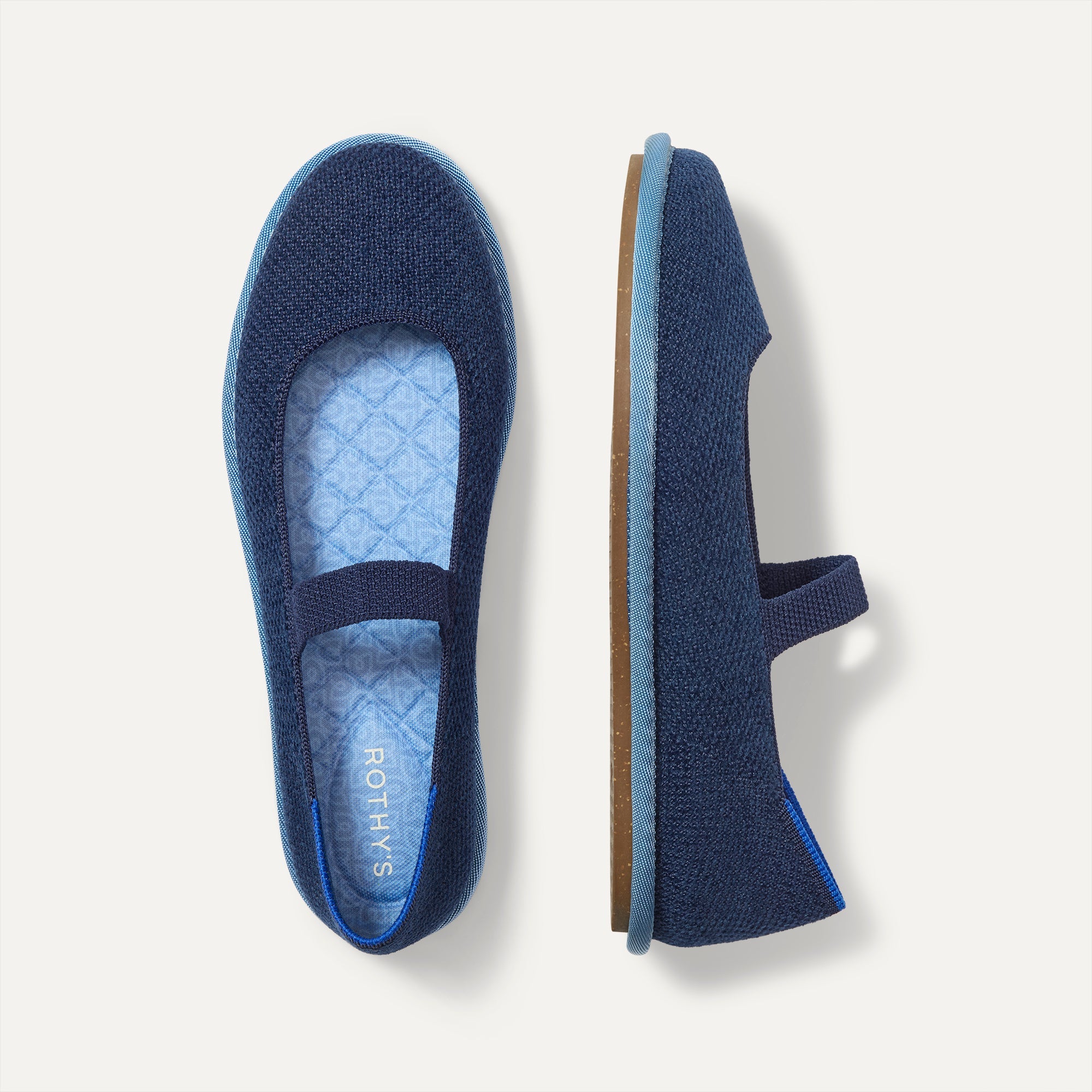 Rothy's Cruiser Mary Jane in ReVelvet Navy