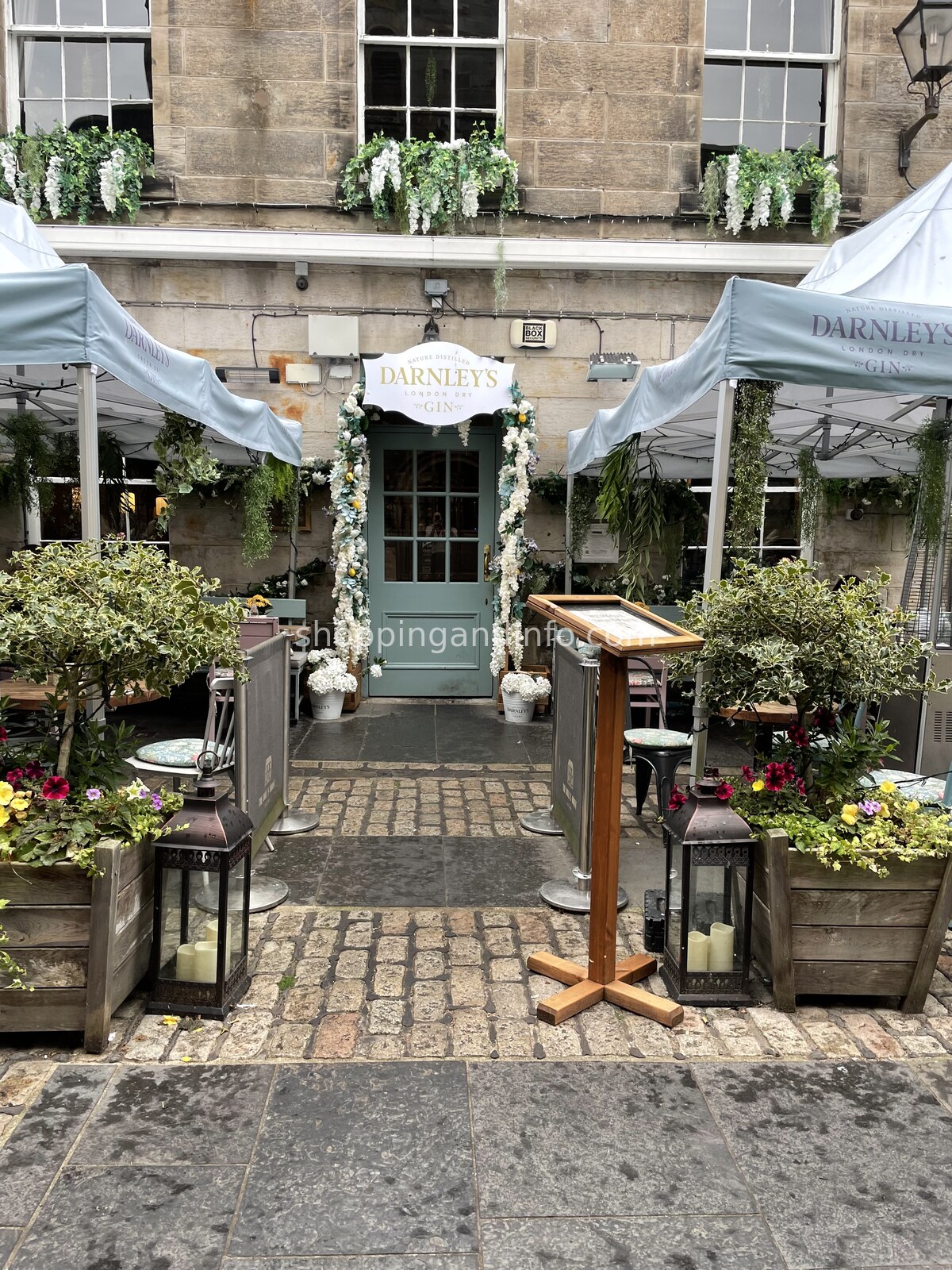 The Darnley’s gin restaurant entrance in St Andrews - Scottish Designers