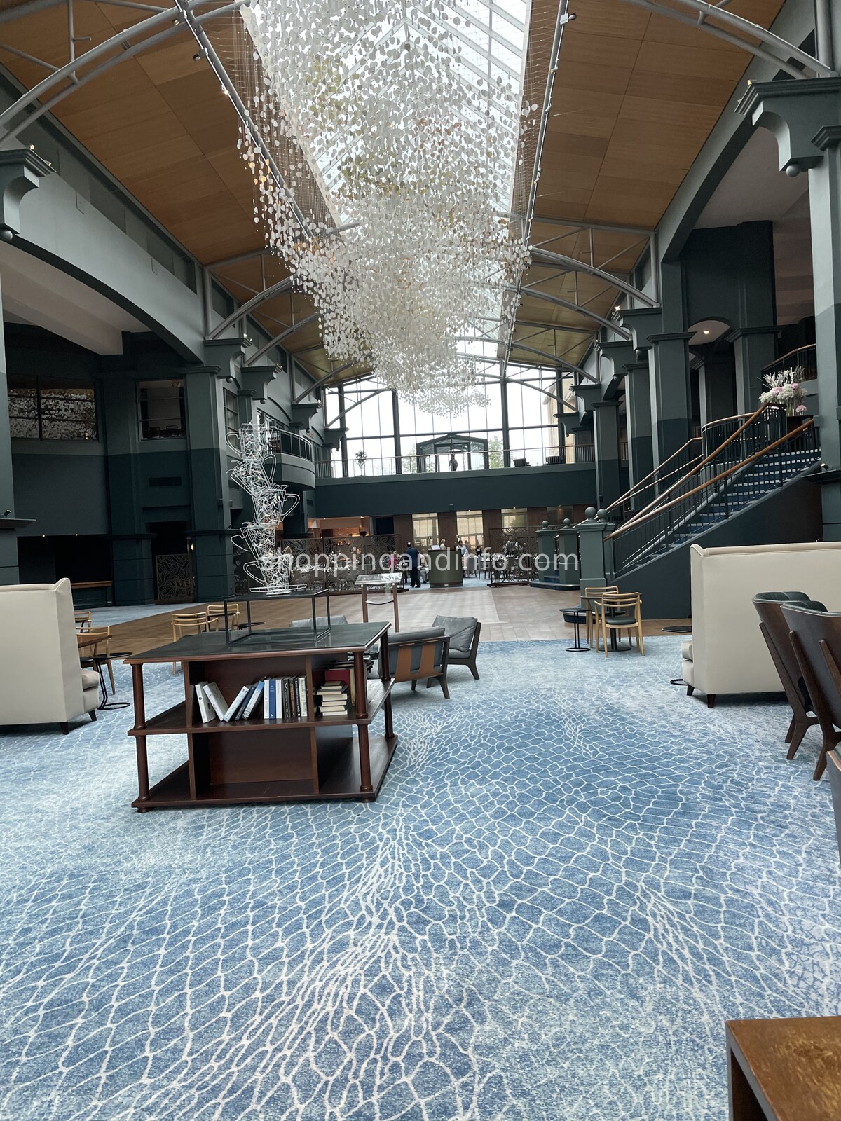 The atrium lobby at the Fairmont St Andrews - Scottish Designers