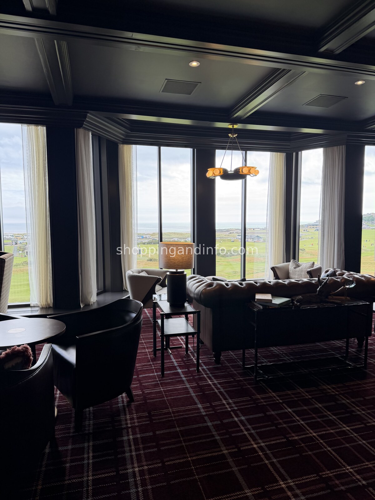 The tartan lounge at the Old Course Hotel - Scottish Designers