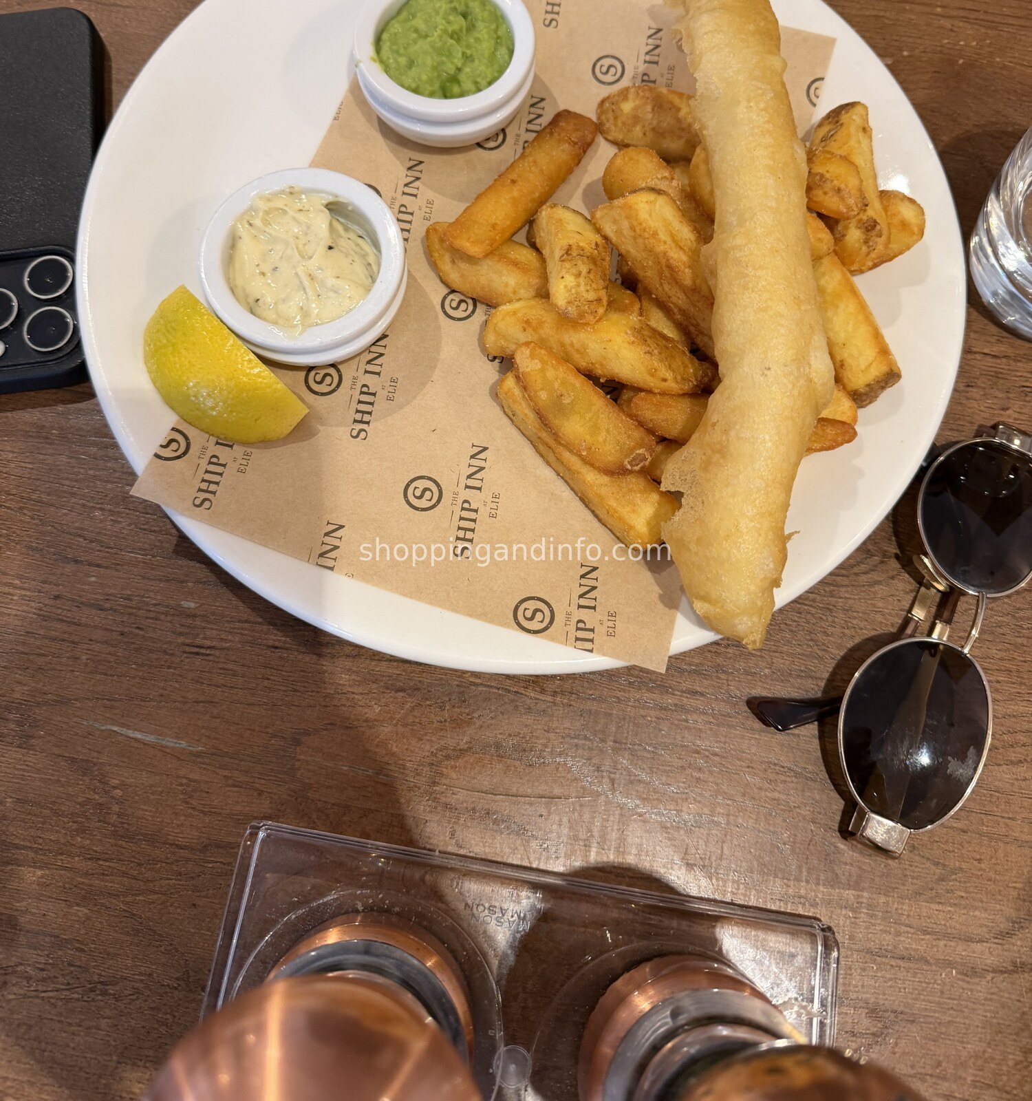 Fish and chips at the Ship Inn in Elie, Fife - Scottish Designers