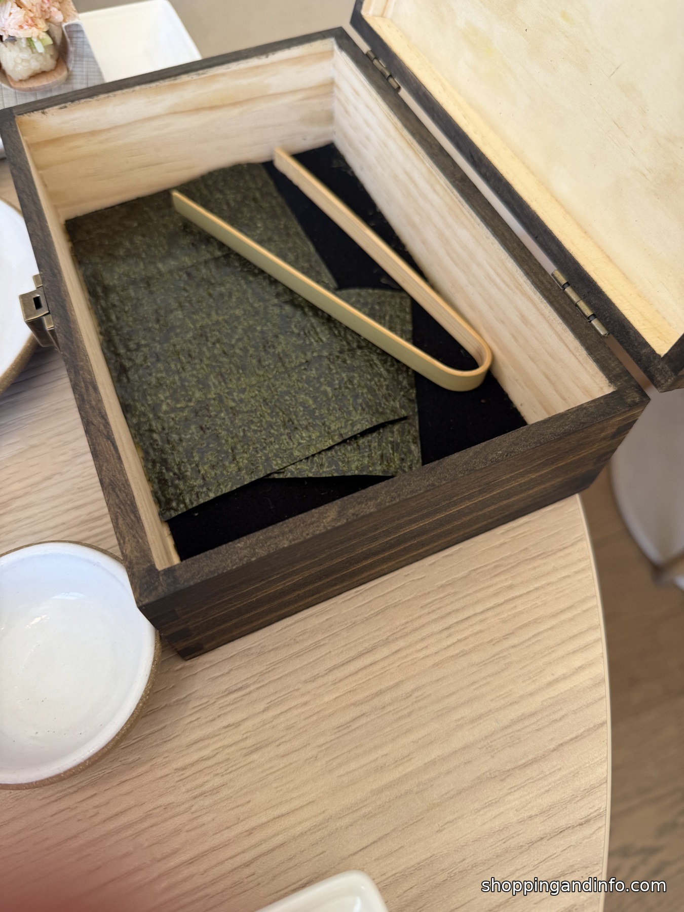 Nori box at Sora Temaki Bar