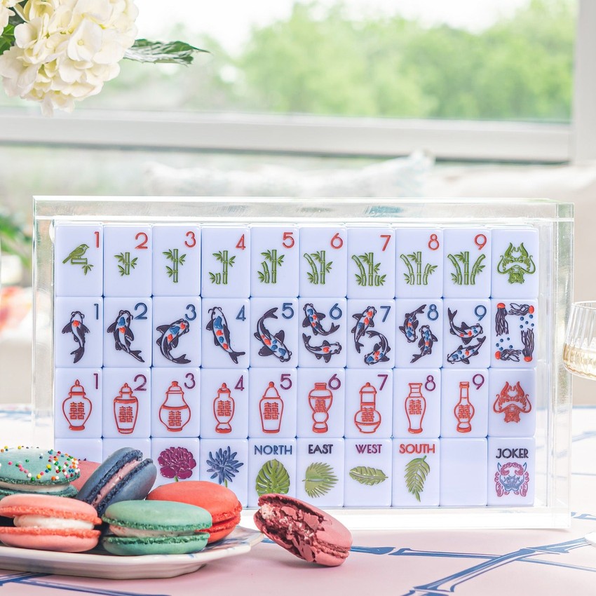 Southern Sparrow lucite mahjong tile display box