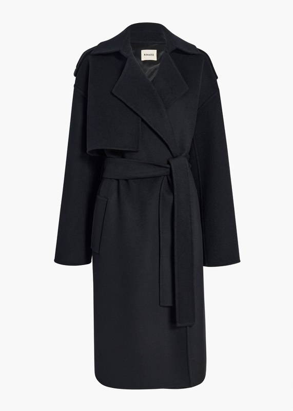 Khaite Manston Coat in black - Scottish Designers