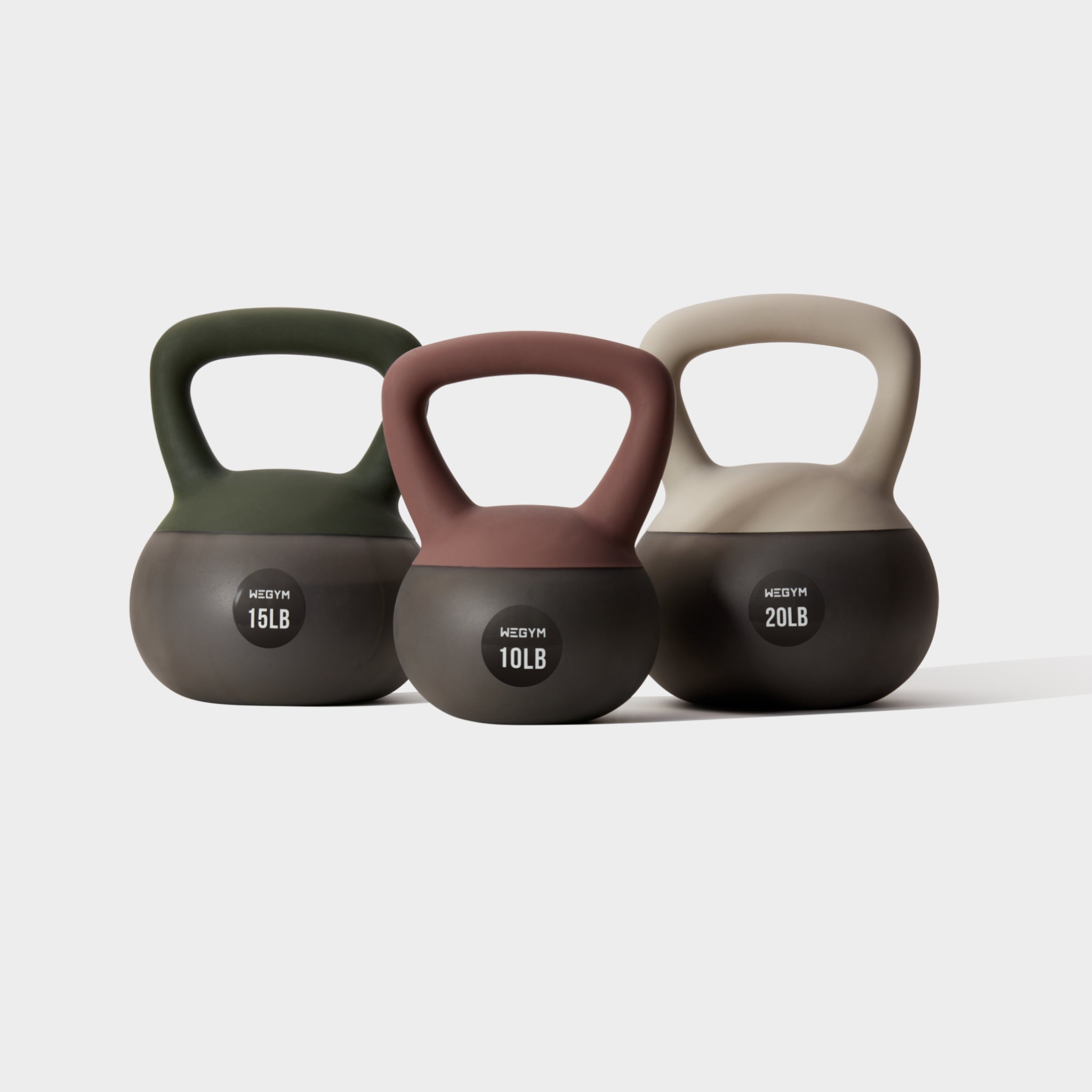 WeGym Soft Kettlebell Set - 10, 15 & 20 lbs
