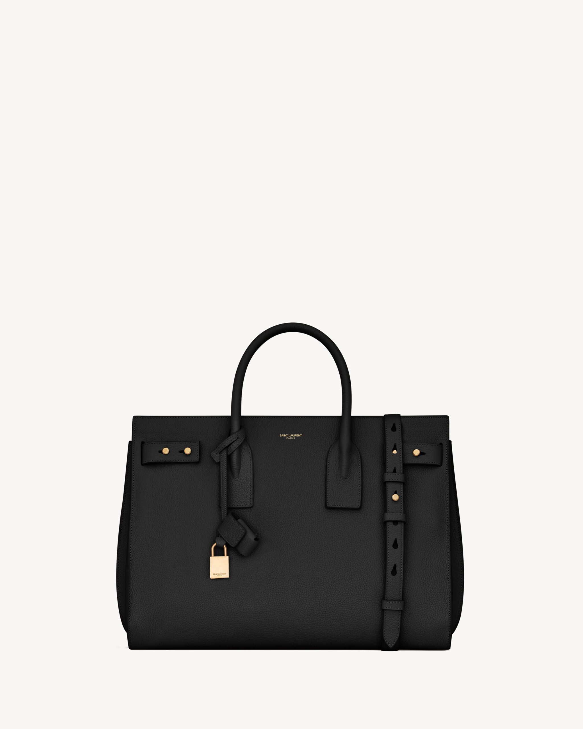 Sac De Jour medium bag in black supple grained leather - 17 Must